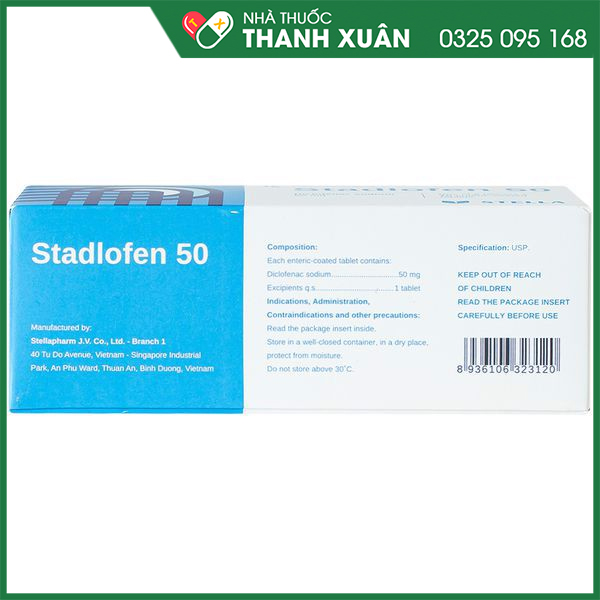 Stadlofen 50 thuốc giảm đau